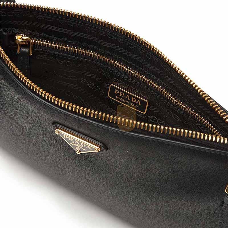 Pra*a small envelope shoulder bag in grained leather 1ne545 (24*14cm)